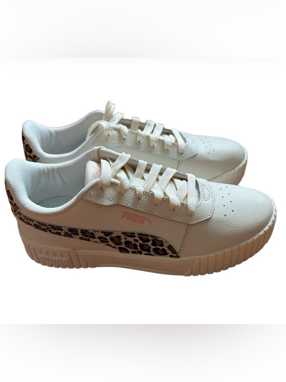 NEW Women Puma Carina Cheetah Tennis Shoes Sneakers